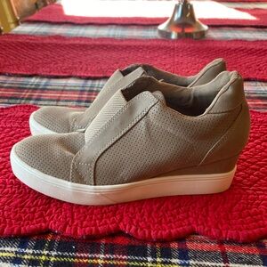 MIA Women's Taupe Slip-On Sneakers